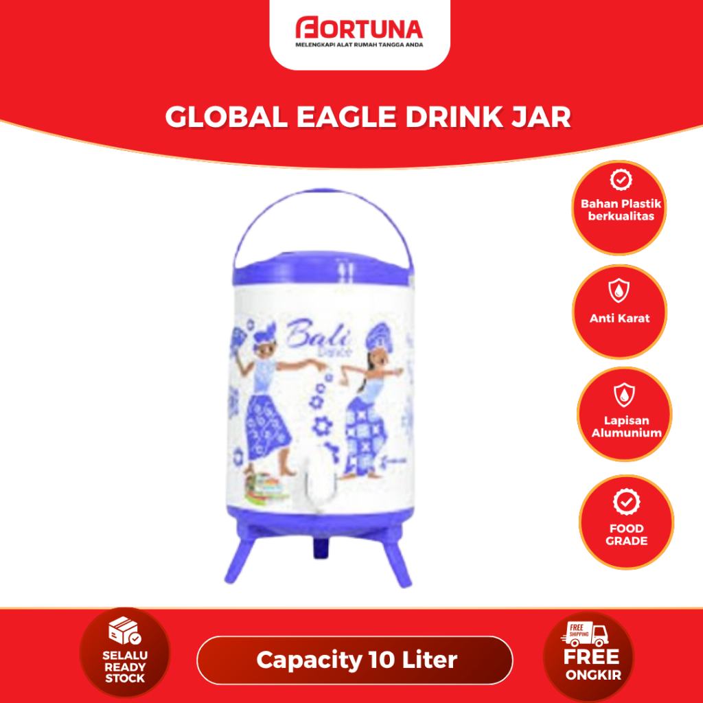 

Drink Jar Global Eagle 10 Liter / Termos Air Panas Dan Dingin
