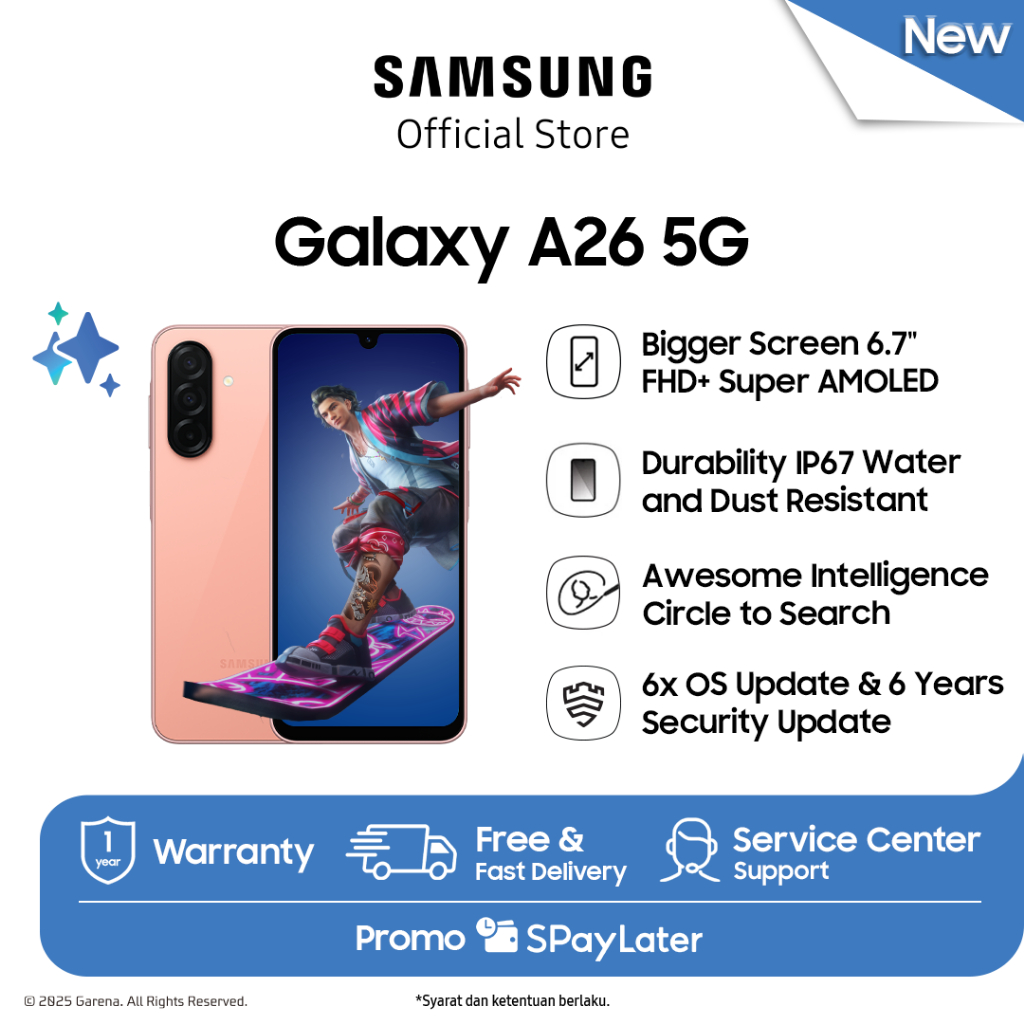 Samsung Galaxy A26 5G 8/256GB - Peach Pink