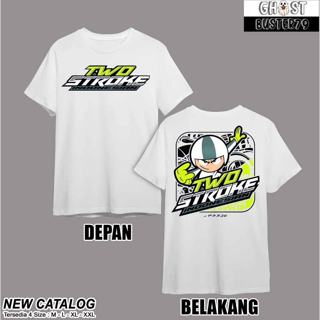 T-Shirt/Kaos 2STROKE 2TAK 2StrokeIndonesian Racing Distro Riding Two Stroke Hobi2Stroke
