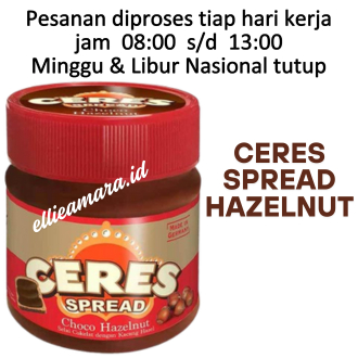

Ceres Choco Spread Hazelnut Selai Cokelat Kacang Hazelnut Cup 200g
