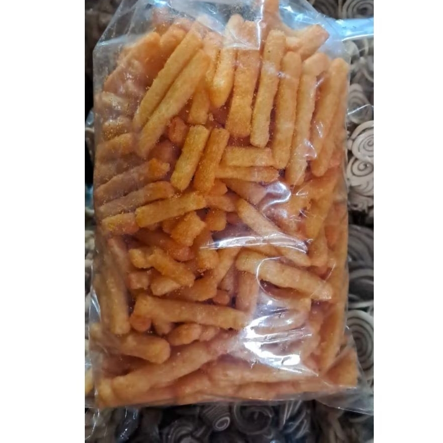 

Stick Balado Pedas, Renyah Gurih Sedikit manis Snack pedas
