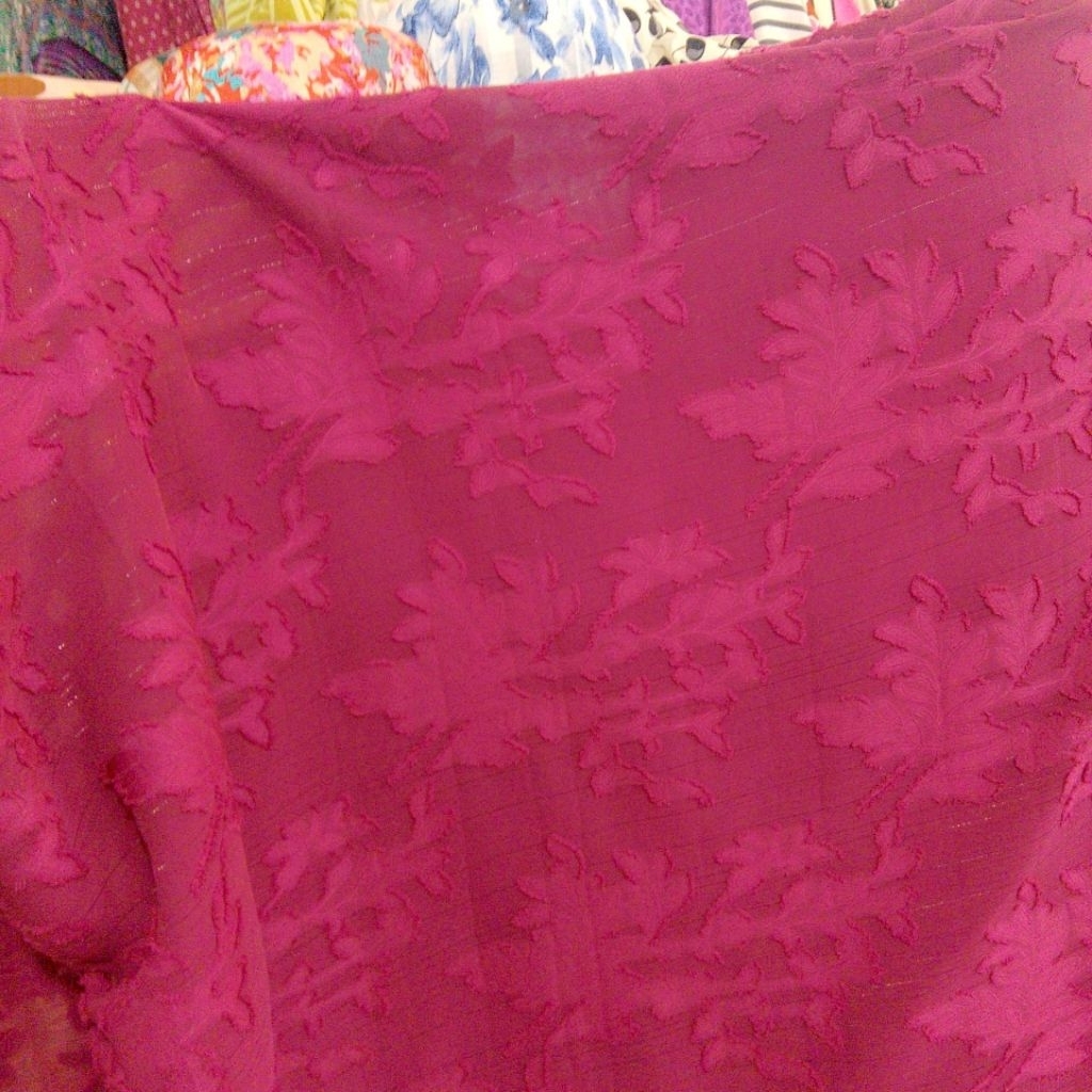 Kain Sifon Uragiri Motif Timbul - (LQ) - Kain Sifon Rubiah - Kain Sifon Motif Timbul - Kain Bahan Mo