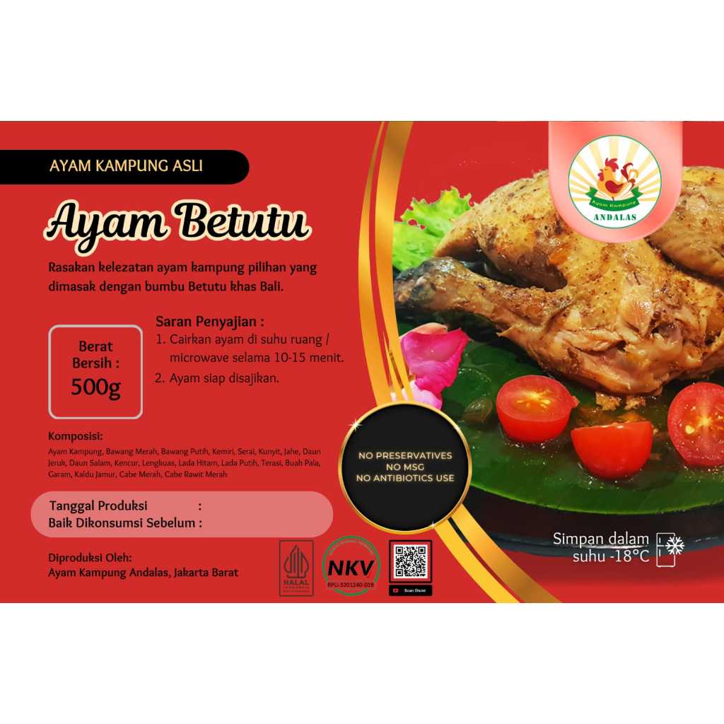 

Ayam Kampung Betutu Homemade