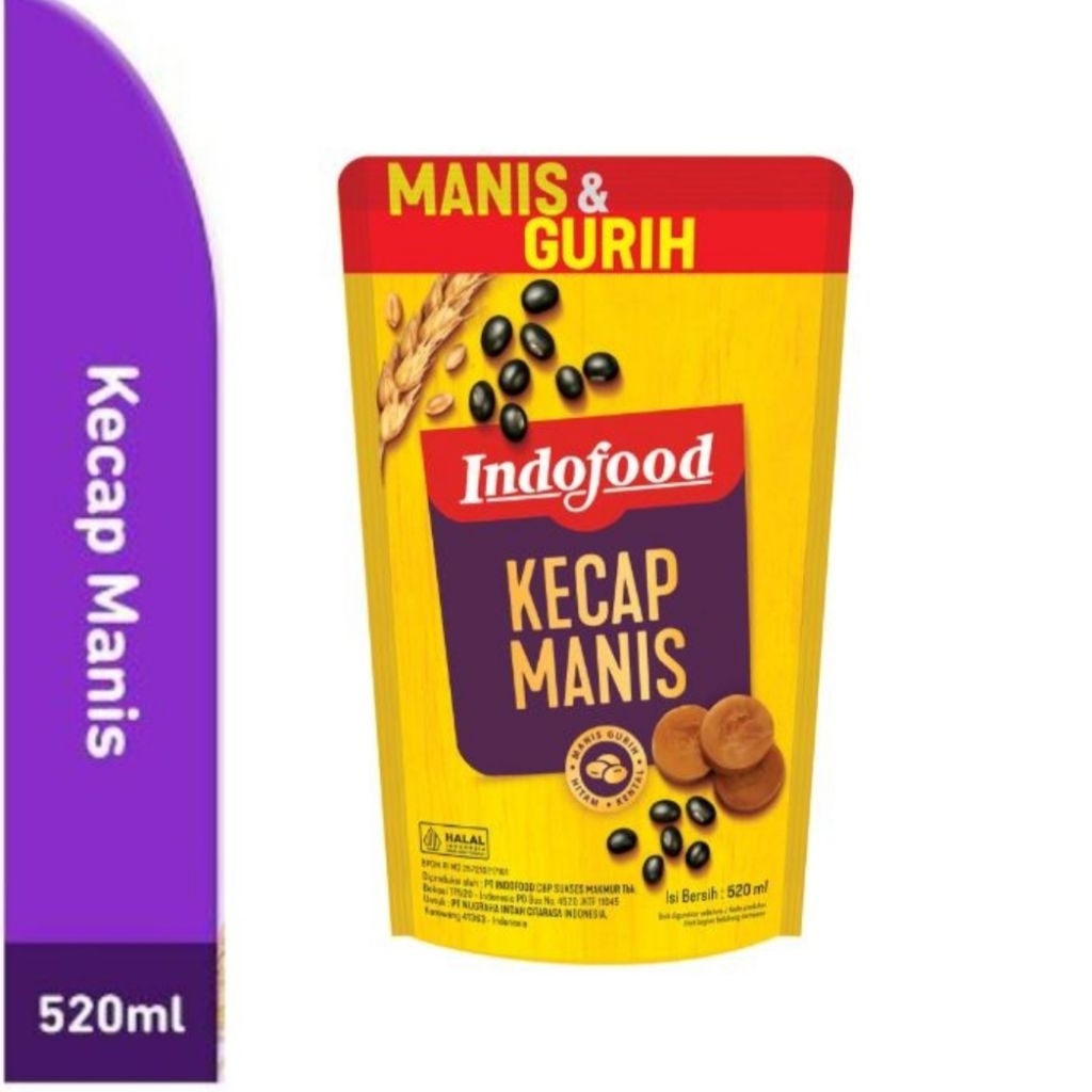 

[ 1 Ctn - 12 Pcs ] Indofood Kecap Manis 520 mL