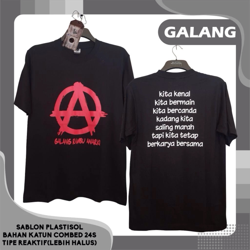 kaos galang rambu anarki baju iwan fals produk gubug fals