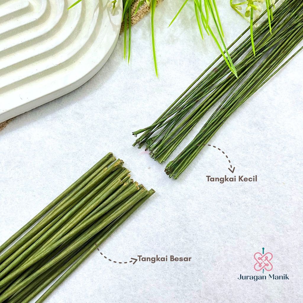 TANGKAI KAWAT BUNGA TEBAL LAPIS HIJAU - 16 18 20 - DIY BUNGA TANGKAI HIJAU