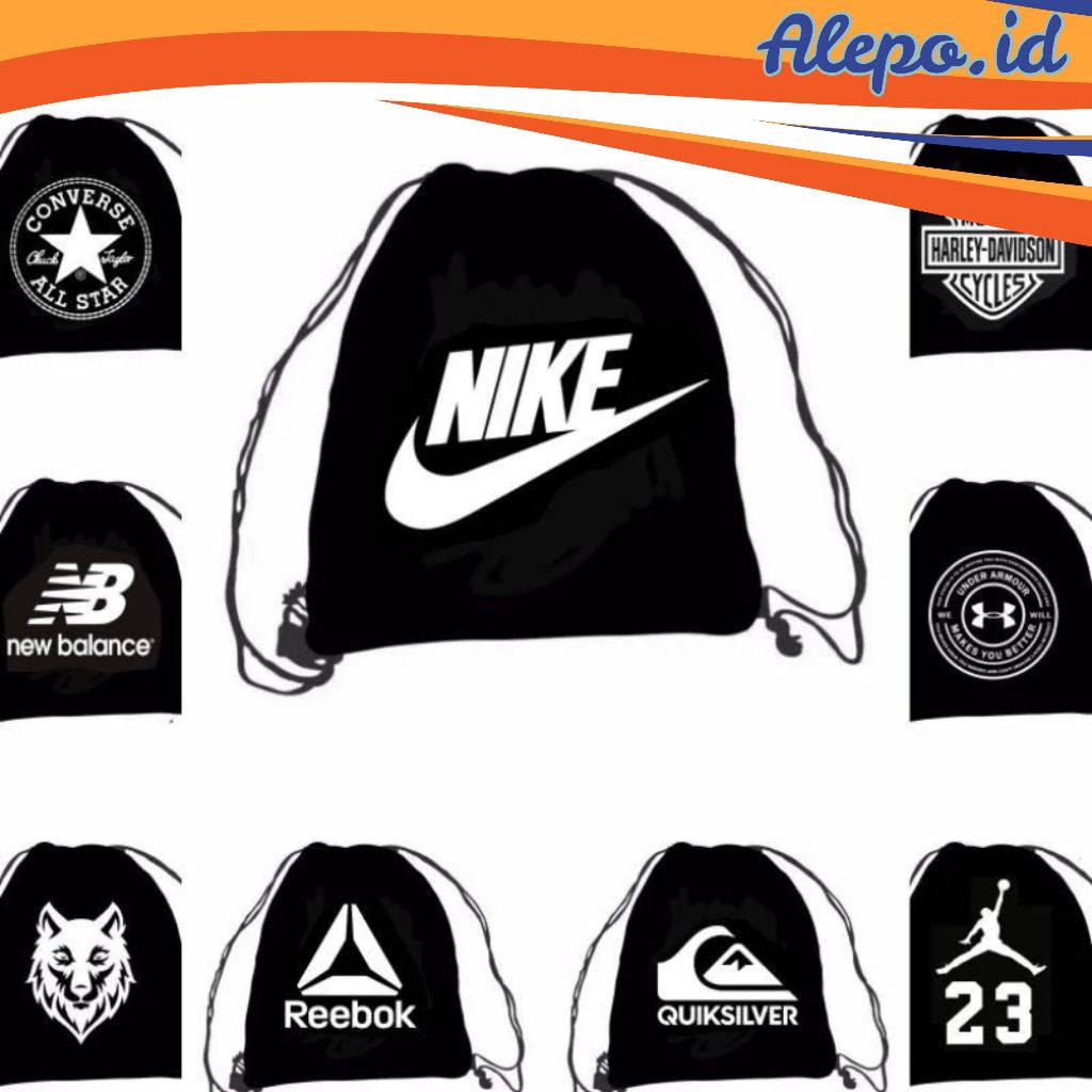 Tas Serut Tas Futsal String Bag Tas Serut Gymsack Futsal