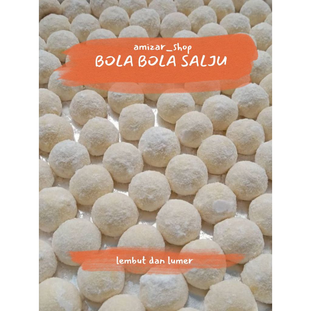 

bola bola salju cookies home Made kue kering lebaran
