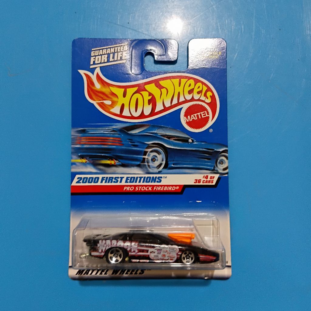 Hot Wheels Pro Stock Pontiac Firebird 2000 Blue Card