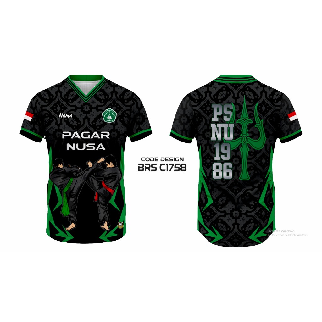 Jersey kaos TNI POLRI Pagar Nusa Terbaru Free Custom Dry-Fit Kualitas Premium Full Printing