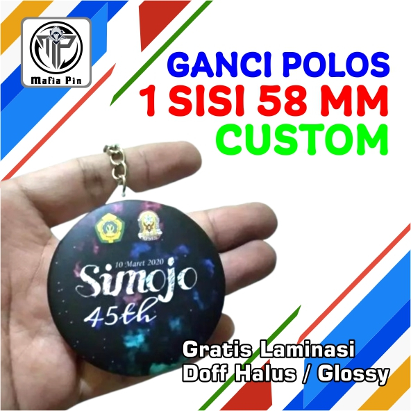 PROMO Grosir Ganci Custom Murah 1 sisi 58 mm | Ganci Polos 58 mm Ring TEBAL