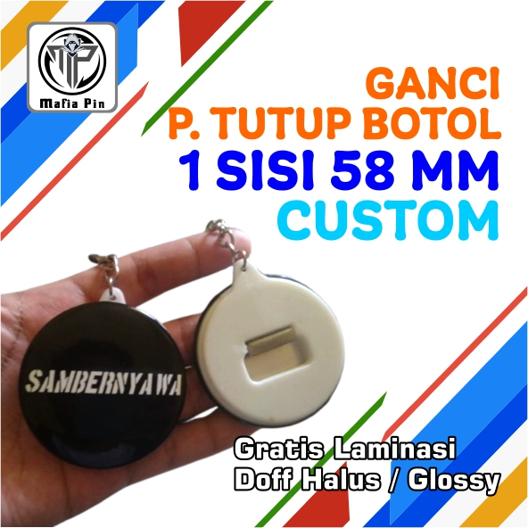 PROMO Grosir Ganci Pembuka Tutup Botol Custom Murah 58 mm | Ganci Pembuka Tutup Botol 58 mm Ring TEB
