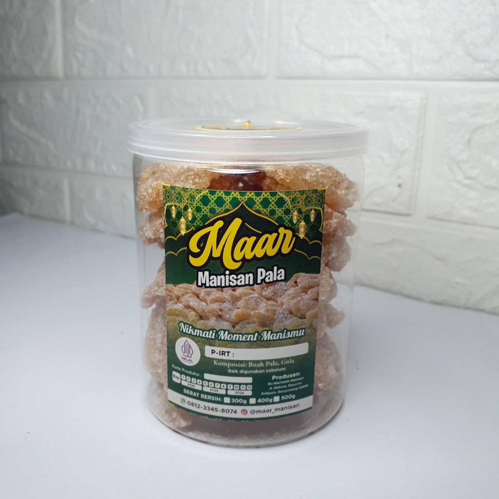

MANISAN PALA KIPAS TOPLES 400GRAM | MANISAN BUAH POLO/PALA 400 GRAM