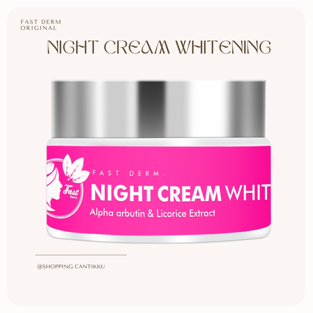 Fast Derm-Night Cream Whitening 10gr