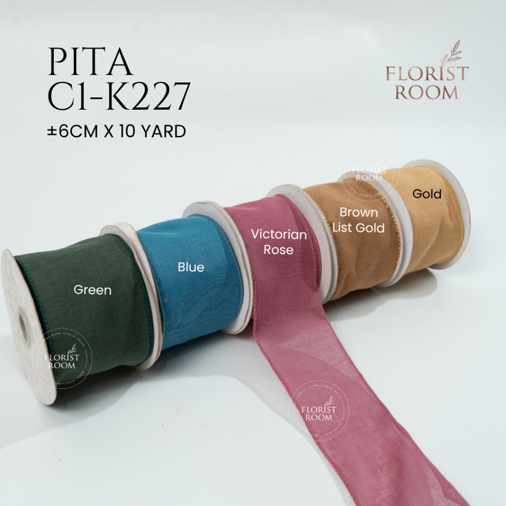 

Pita C1-K227 ±6cm x 10Yard - Pita Polos - Ribbon - Hampers