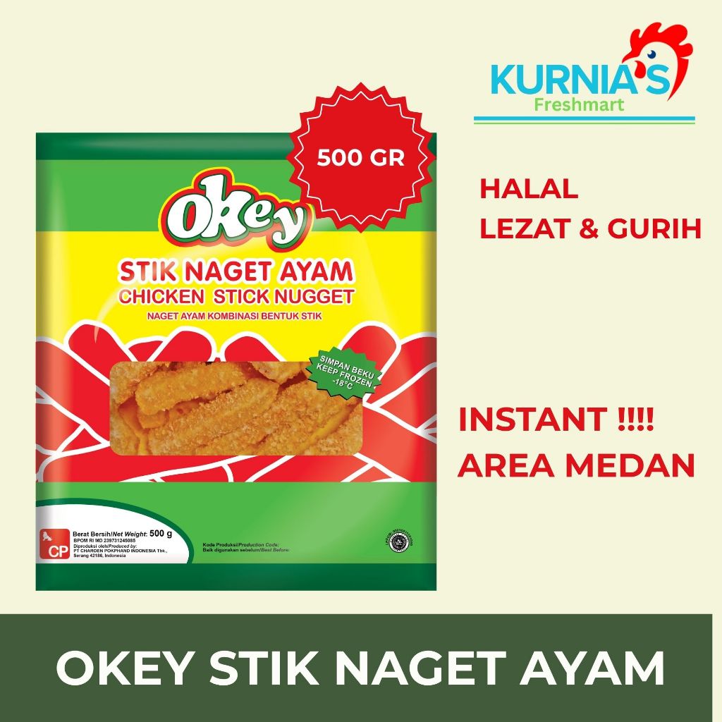 

Okey Stick Nugget Ayam 500g – Camilan Gurih dan Praktis untuk Keluarga