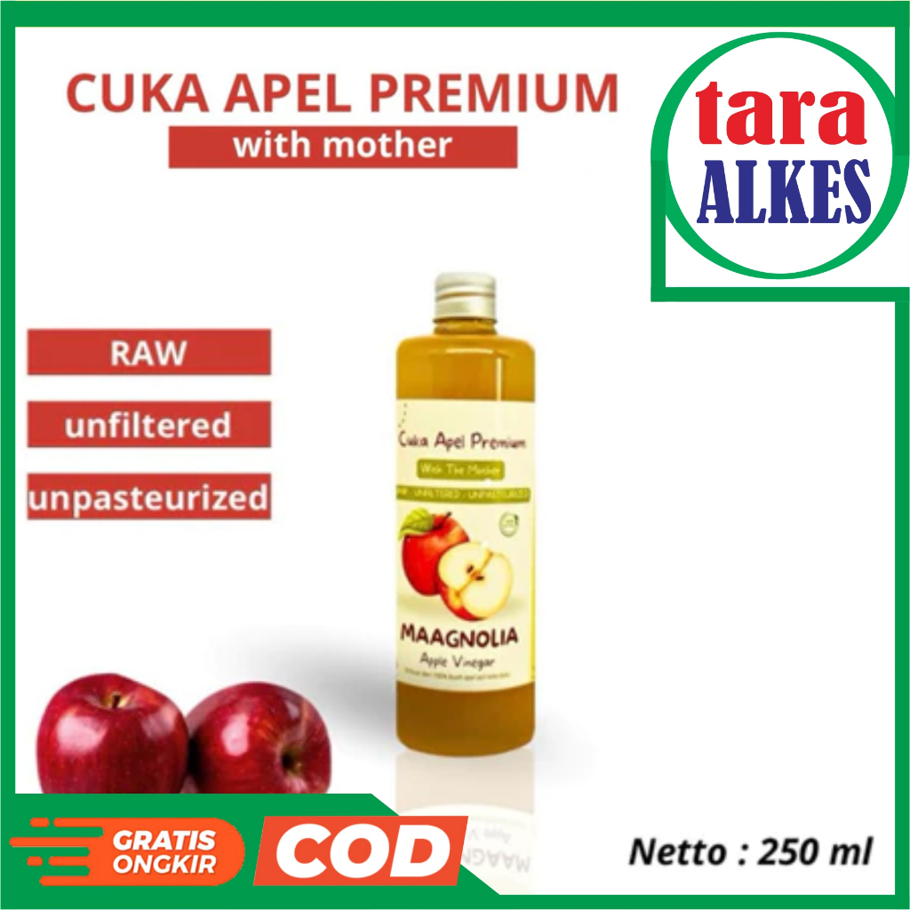 

Cuka Apel Maagnolia with Mother 250ml Fermentasi Alami Premium Apple Cider Vinegar