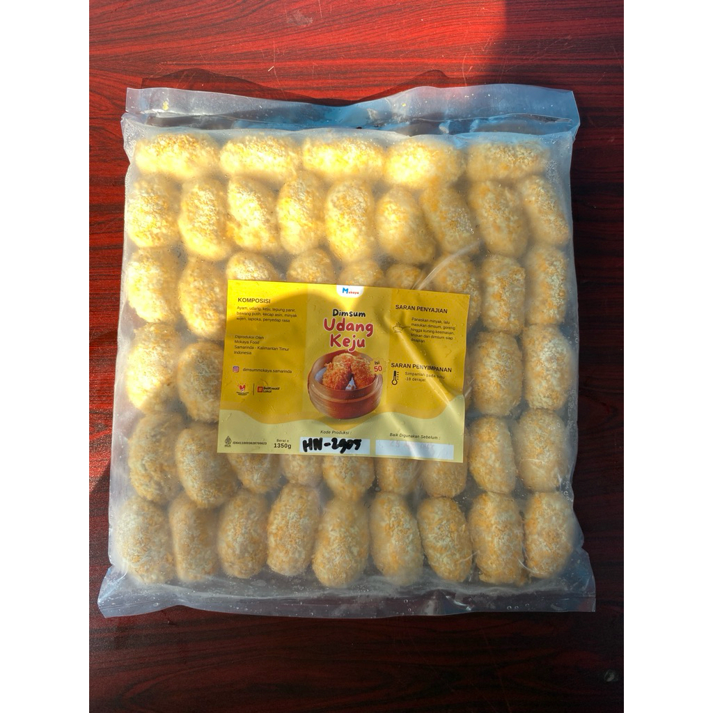 

UDANG KEJU frozen Daging Udang HALAL isi keju kumer 50 pcs