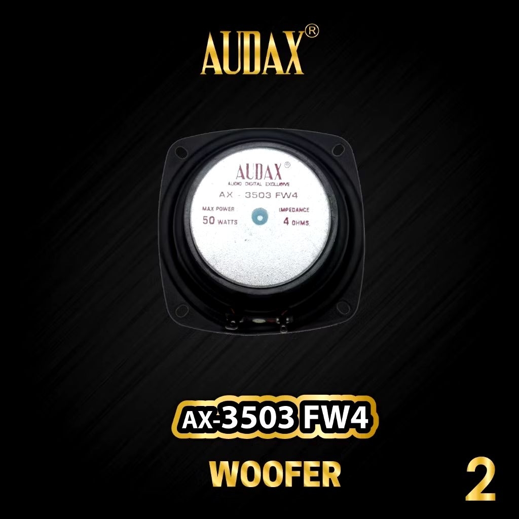 Audax - Speaker Pasif 3,5" Audax AX-3503  FW4 Woofer