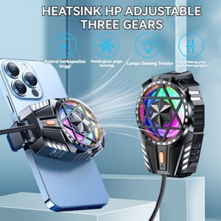 Kipas Pendingin Hp RGB Kipas Pendingin Ponsel Radiator Kipas Kipas Pendingin Funcooler Gaming