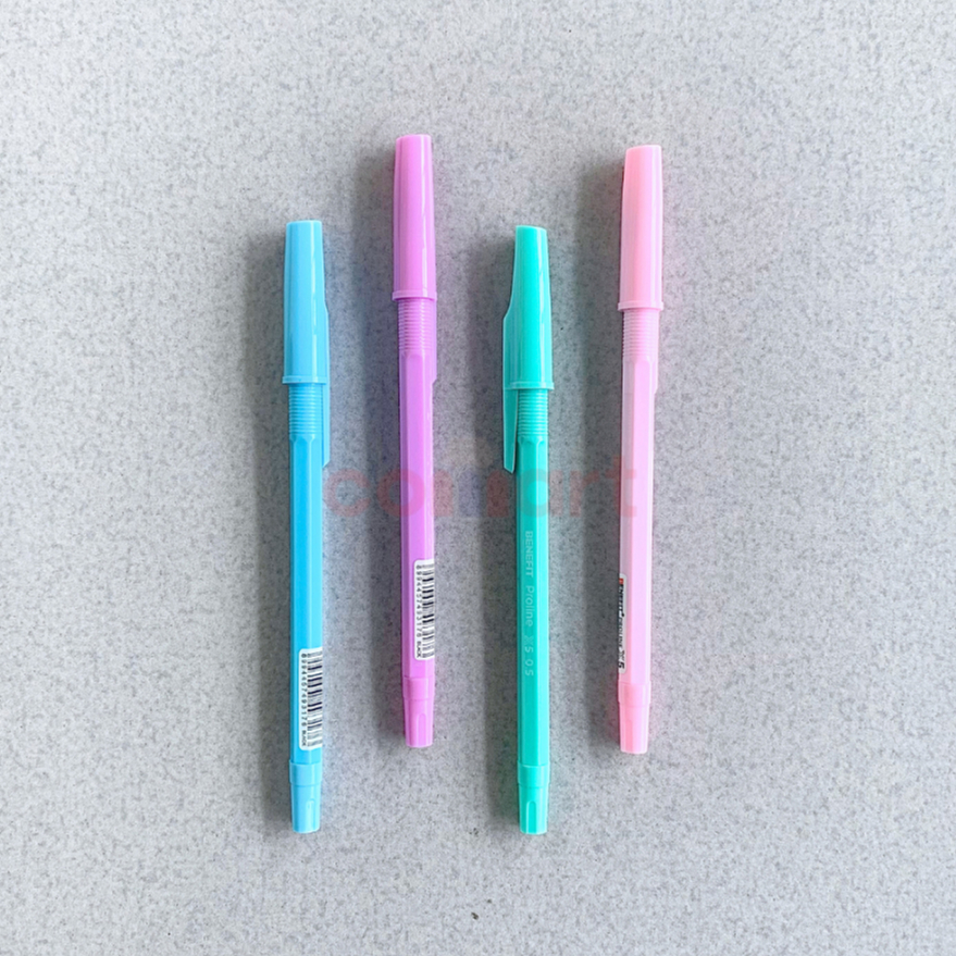 

1 PCS Ballpoint Pen Semi Gel Pastel Benefit Proline X5 0.5 mm Smooth Writing dan Fast Drying - Pulpen Macaron Murah Needle Tip