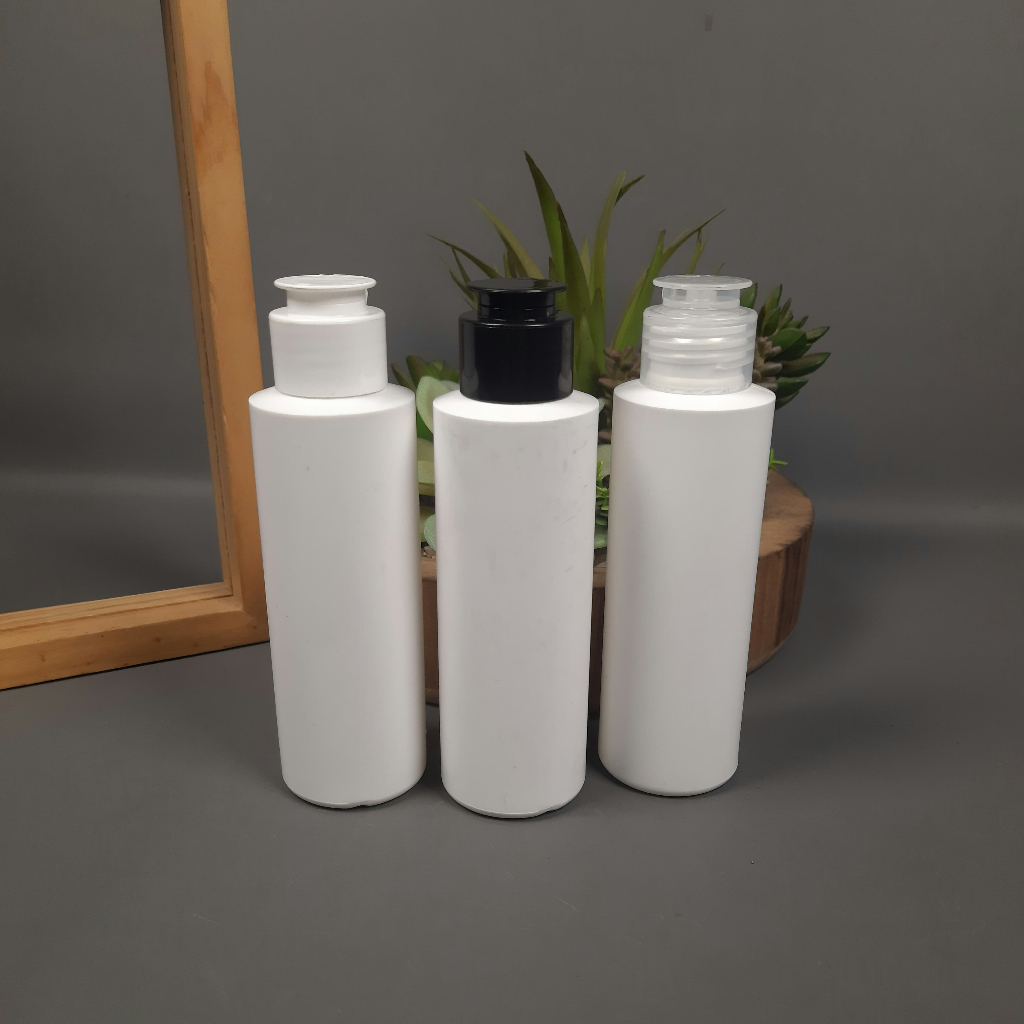 Botol Fliptop 100 Ml / Botol 120 Ml RF PUTIH HDPE - Tutup Fliptop Jamur / Botol Toner 100 Ml