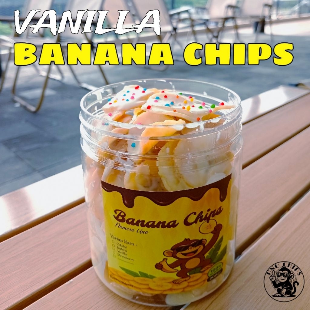 

KERIPIK PISANG LUMER VANILLA - 200gram