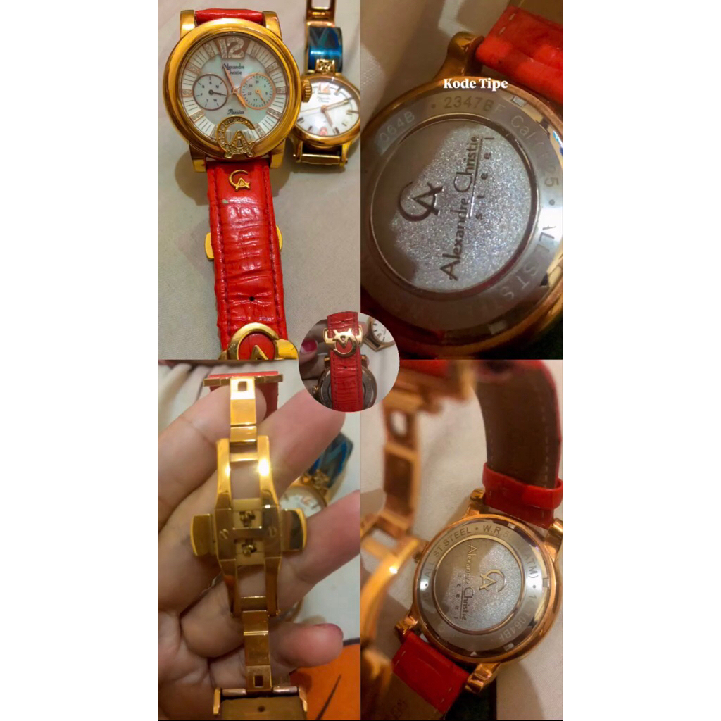 Jam Tangan Alexandre Christie Red 2347Bf