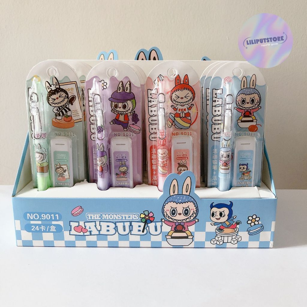 

Pensil Mekanik + Refill Isi Pensil mekanik 0.5 Labubu