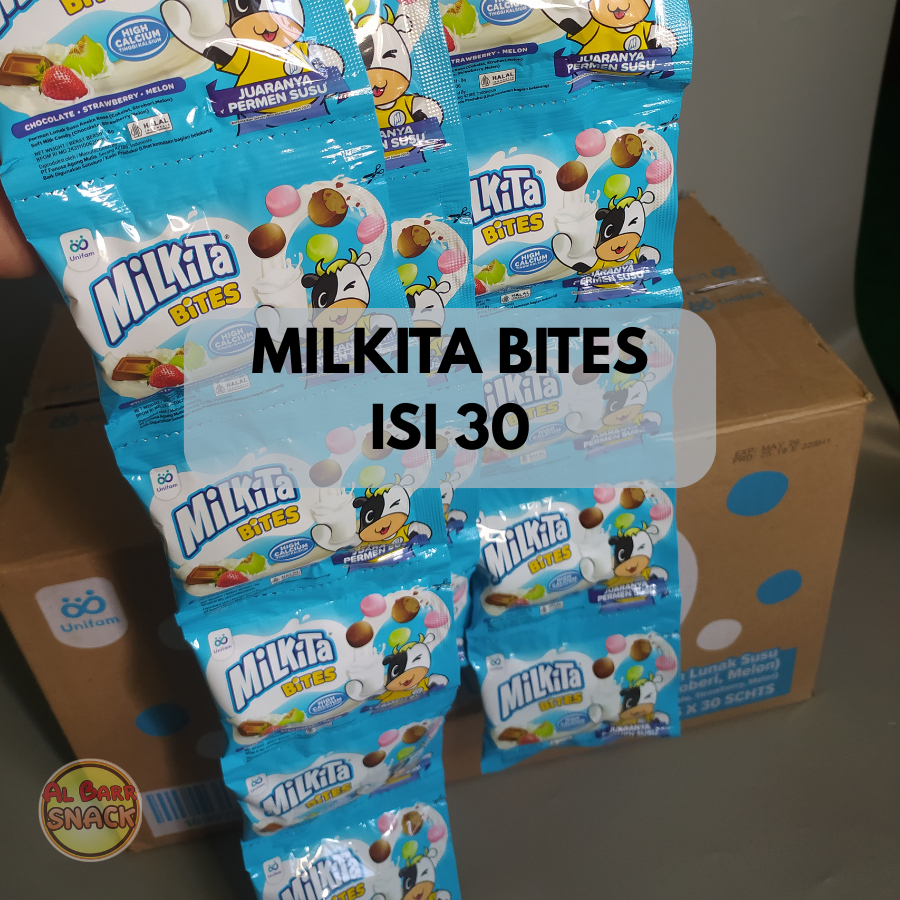 

Milkita Bites Permen Susu Kemasan Pack ISI 30 Tinggi Kalsium