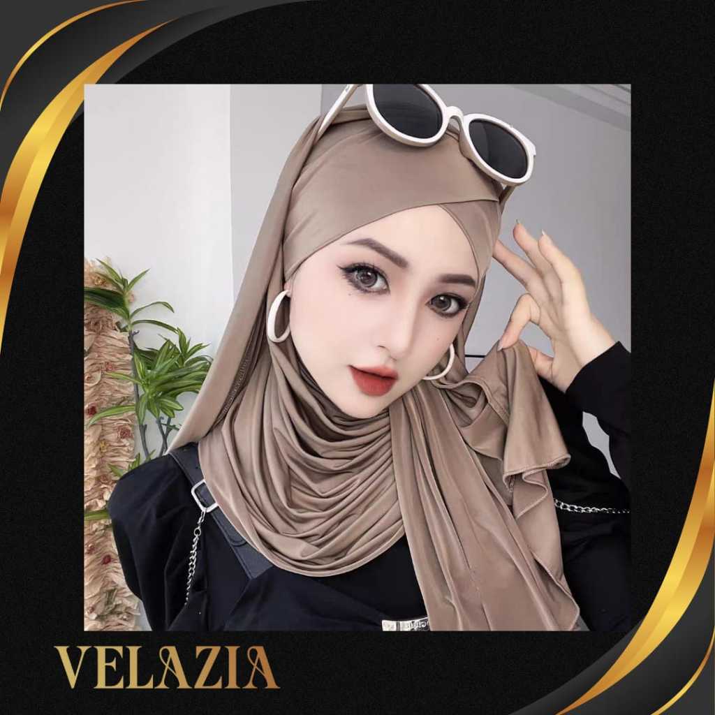 Hijab Instan Panjang Syari Import - Anggun dan Elegan - Hijab Pashmina Adem dan Mewah
