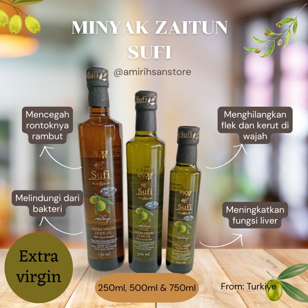 

Minyak zaitun merk sufi/minyak zaitun extra virgin turkiye/Minyak zaitun