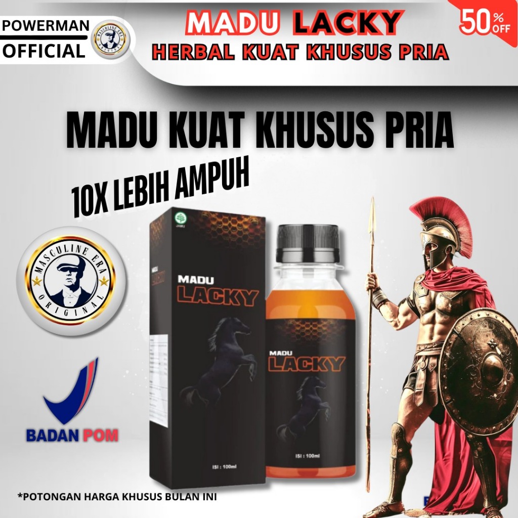 Madu Kuat Dan Tahan Lama Pria Madu Lacky Herbal Original Bpom