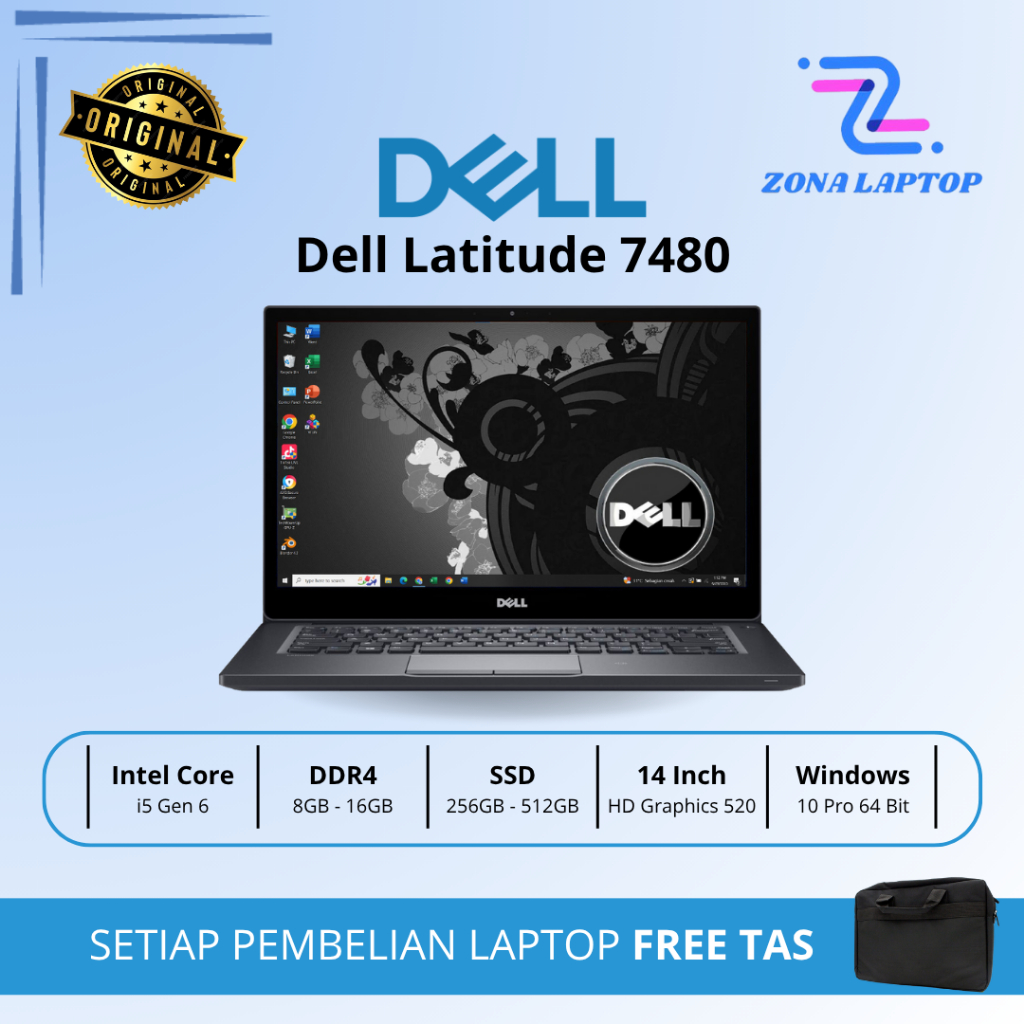 Dell Latitude 7480 i5 Gen 6 / 7 SECOND | MURAH | BERKUALITAS