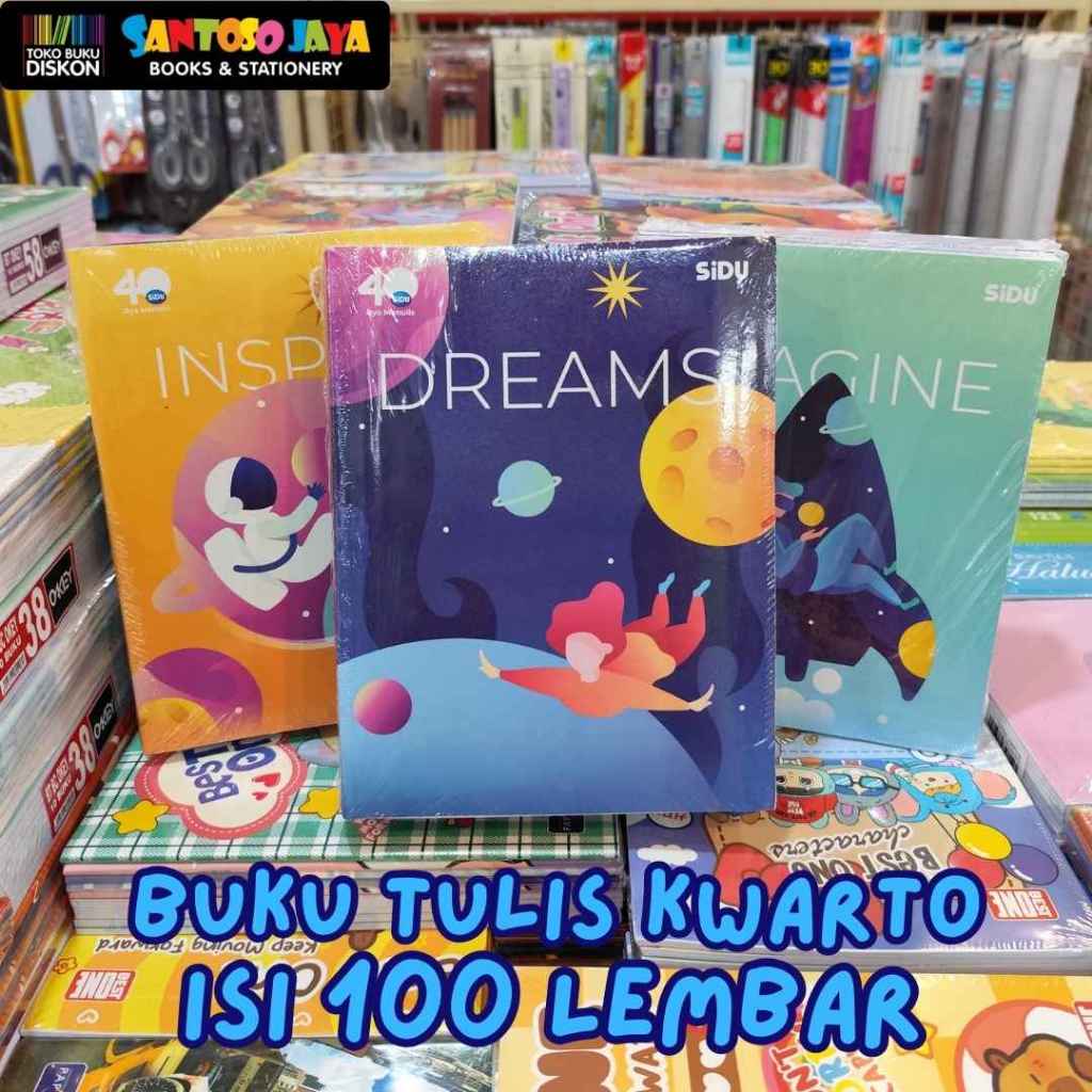 

Buku Tulis Kwarto SIDU 100 Lembar 16x21 cm PAK - 5 Buku