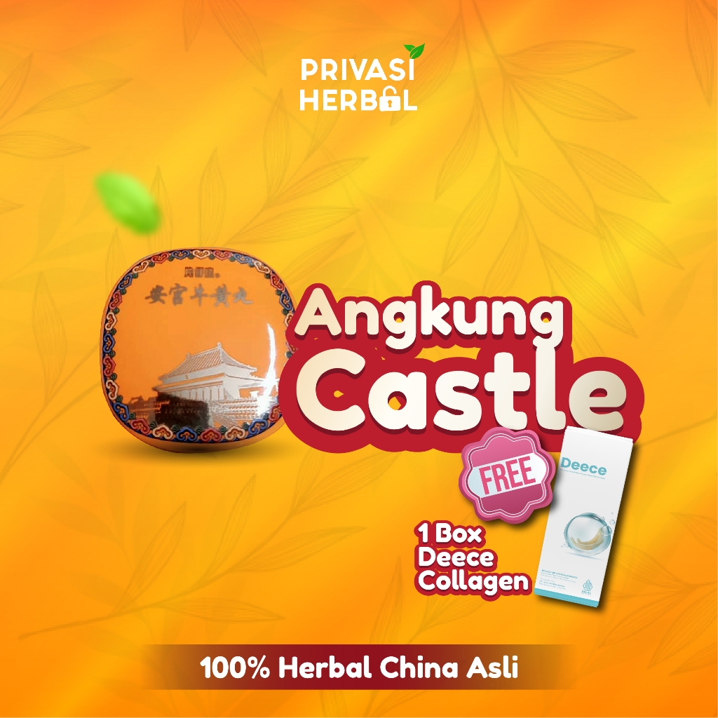 ANGKUNG CASTLE ORIGINAL CINA Obat Stroke Herbal Cina Angong Niuhuang Wan Angkung  Obat Stroke Herbal