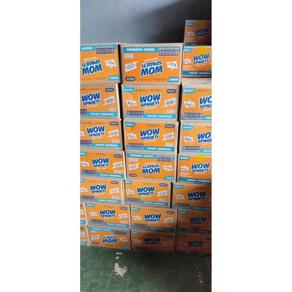 

Wow Spageti Creamy Carbonara 1 Dus Isi 40 Pcs