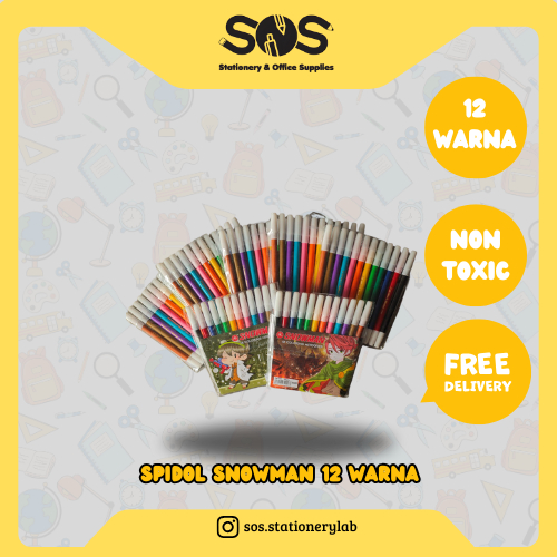 

Spidol Snowman 12 warna