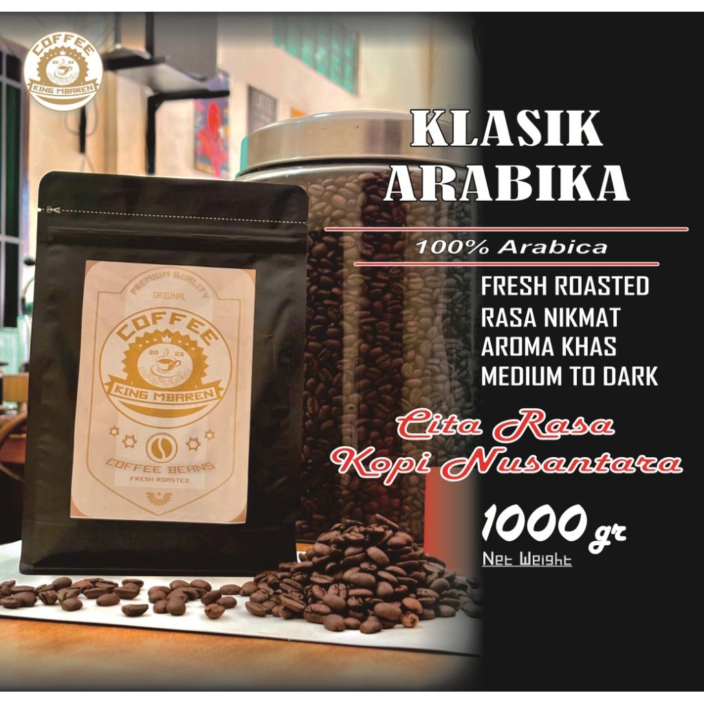 

KLASIK ARABIKA || BIJI KOPI ARABIKA 100℅ [1KG]