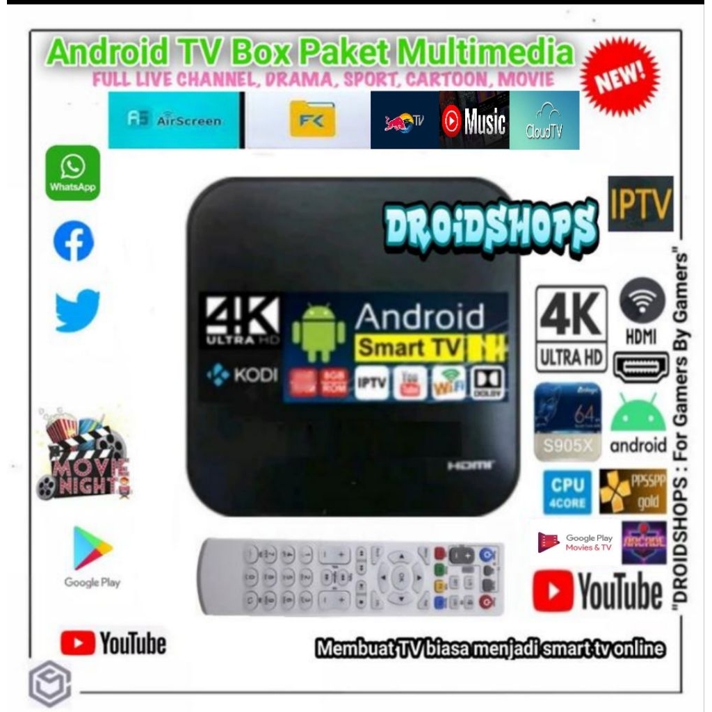 Set Top Box Android TV Box Youtube TV Online STB APK