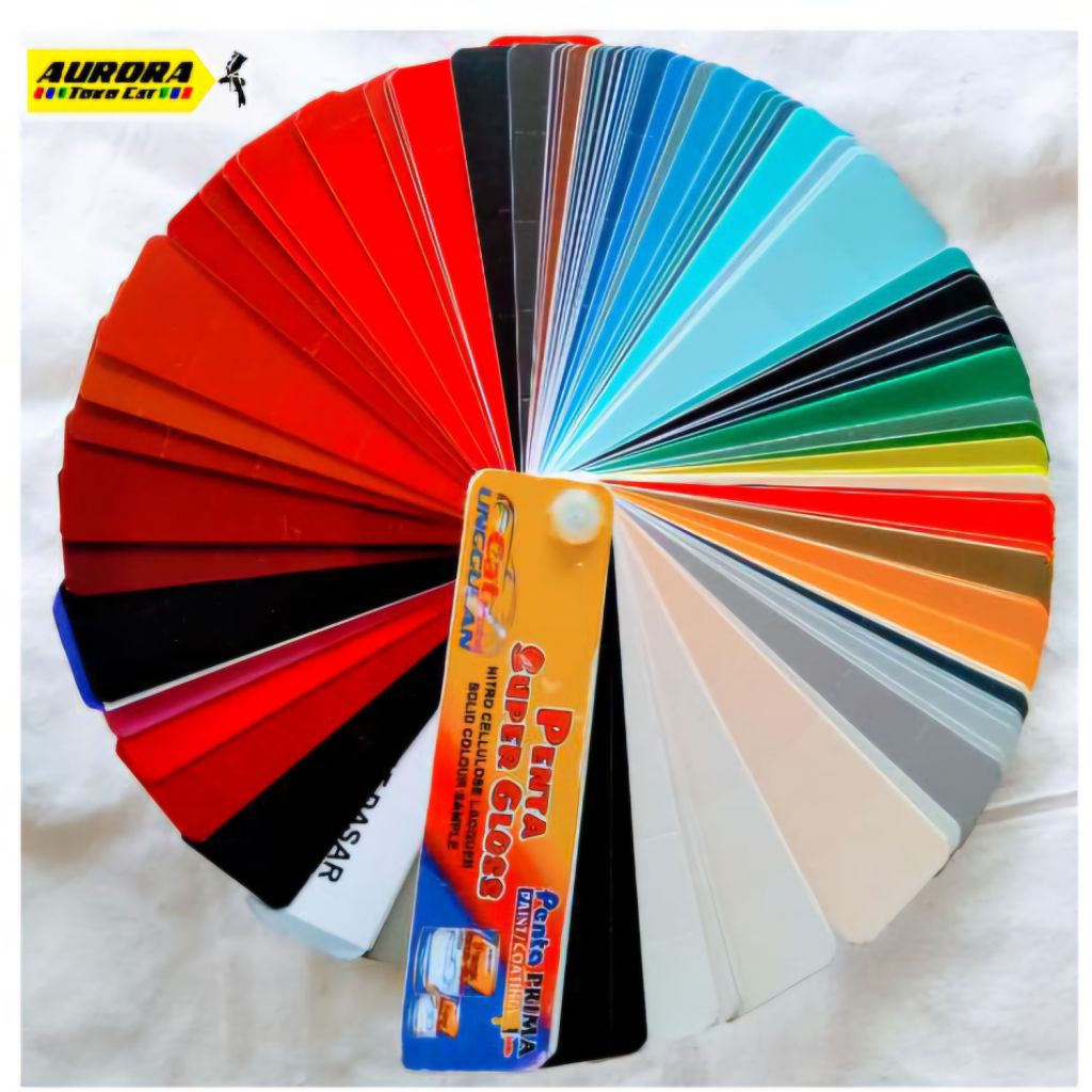 Kartu Warna Cat Penta Super Gloss Solid Polos | Katalok Katalog Kipas | Colour Chart