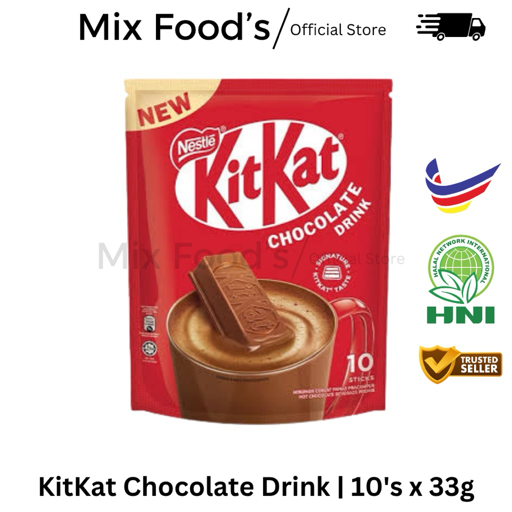 

kitkat chocolate drink nestle isi 10’s