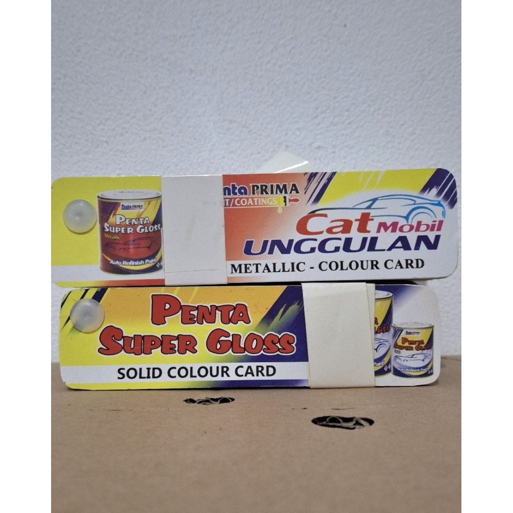 KATALOG CAT PENTA NC SOLID / NC METALIC KARTU WARNA MERK PENTA WARNA NC