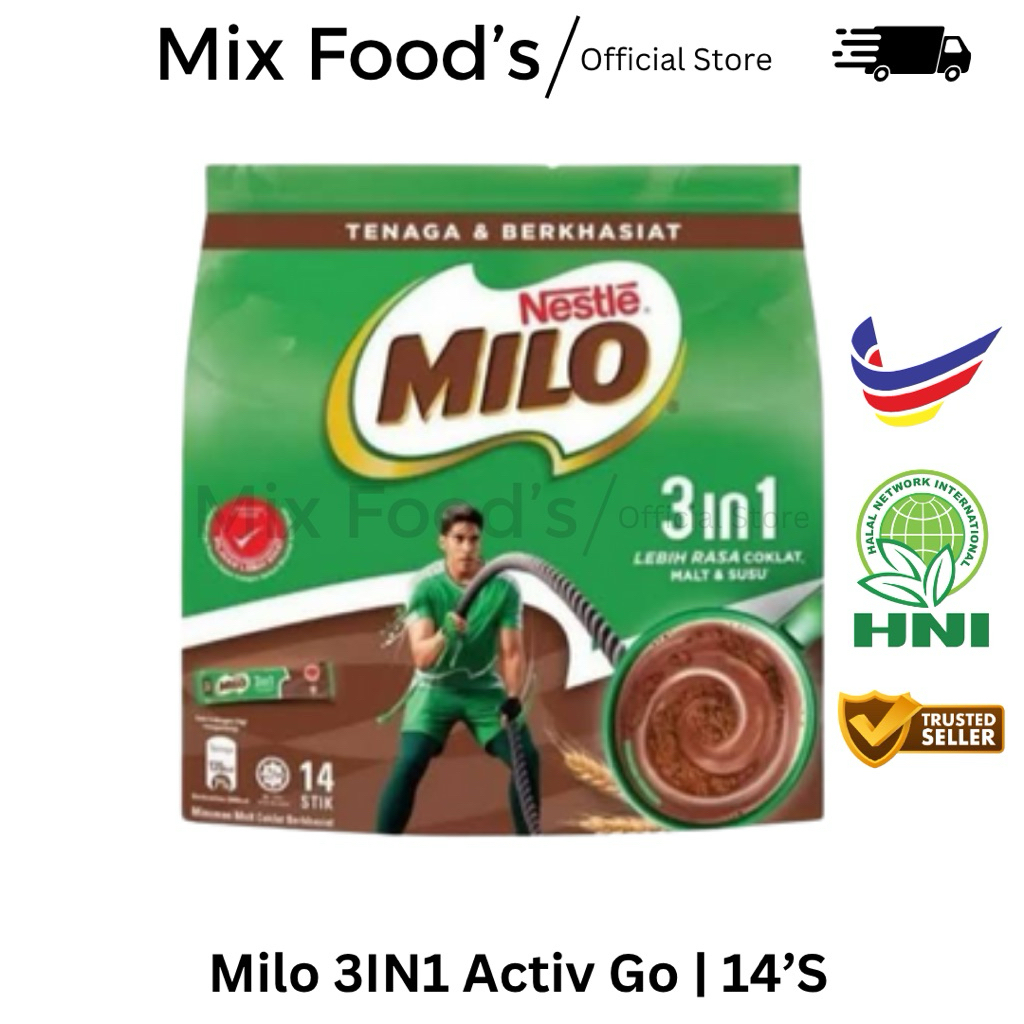 

Milo 3in1 activ go 14’S