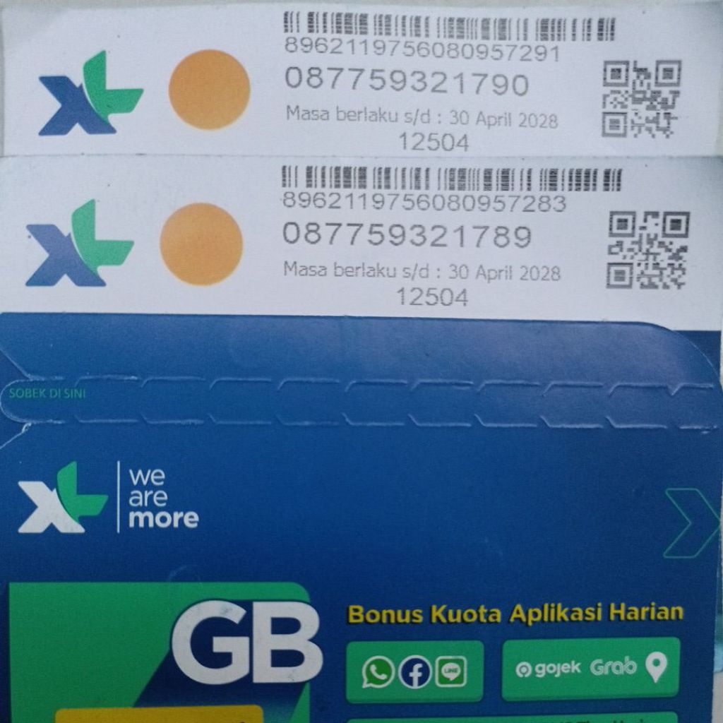 Kartu Perdana XL bonus Kuota
