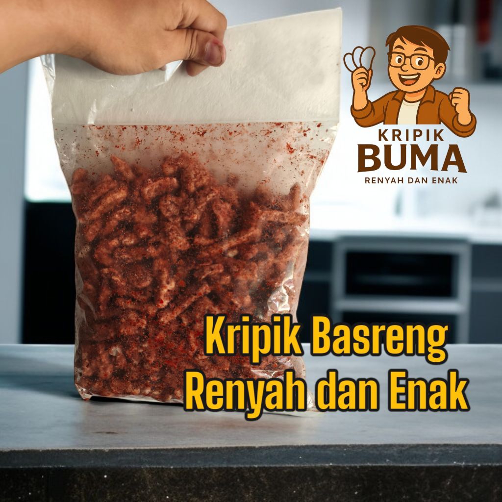 

Kripik Basreng Pedas Kemasan 1kg – Renyah & Gurih, Camilan Bikin Nagih!