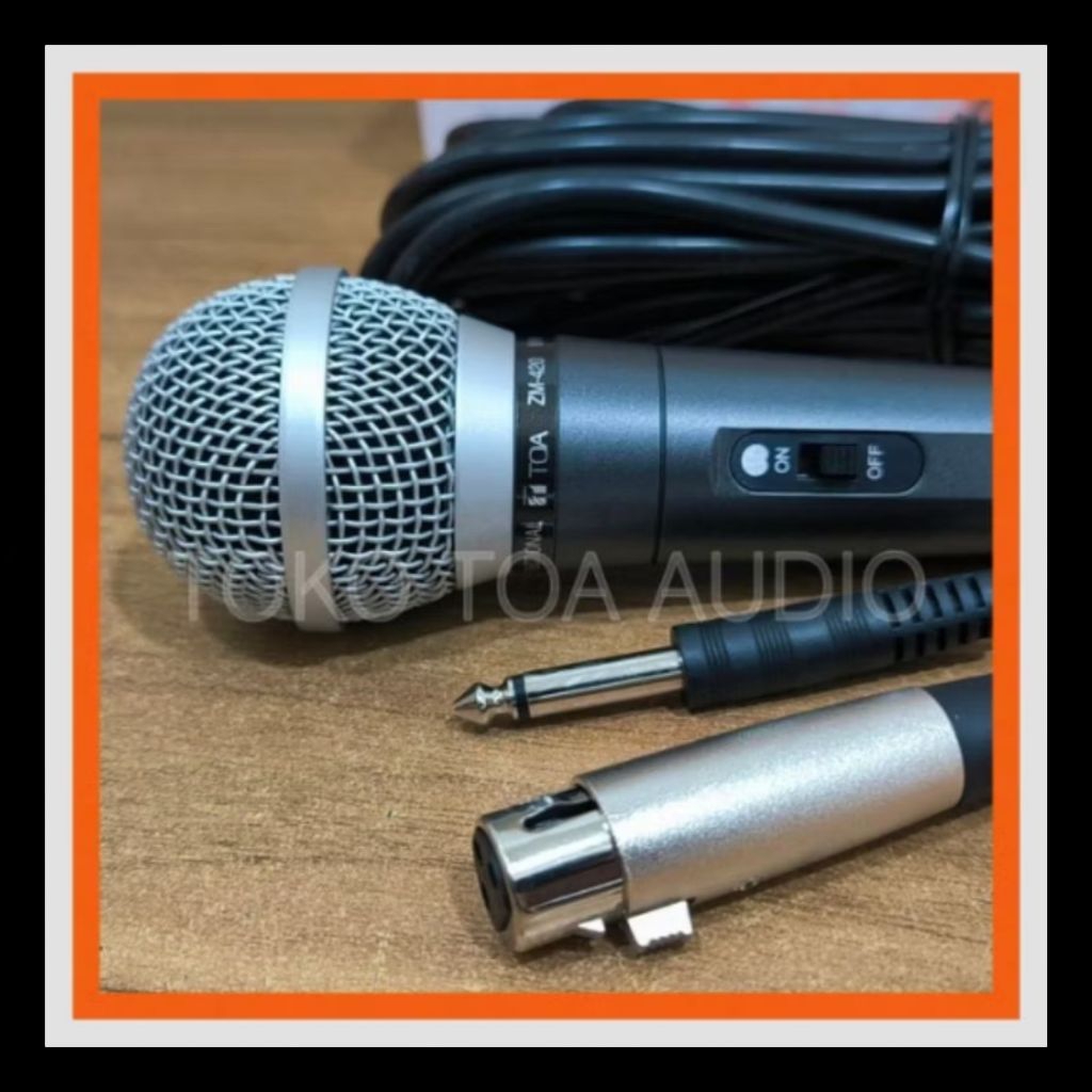 MIC MIKROFON KABEL TOA ZM-420 ZM 420 MICROPHONE TOA ORIGINAL