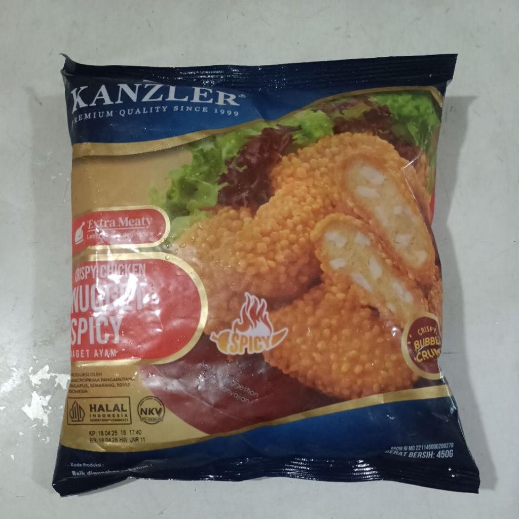 

Kanzler Crispy Chicken Nugget Spicy 450gram