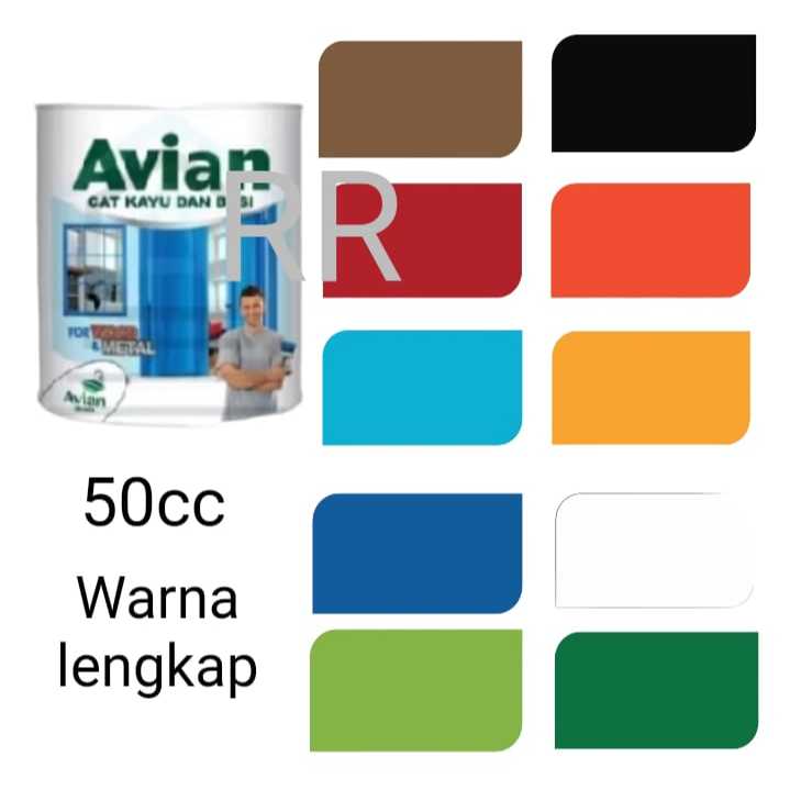 

Cat kayu dan besi cat avian 25cc Warna lengkap