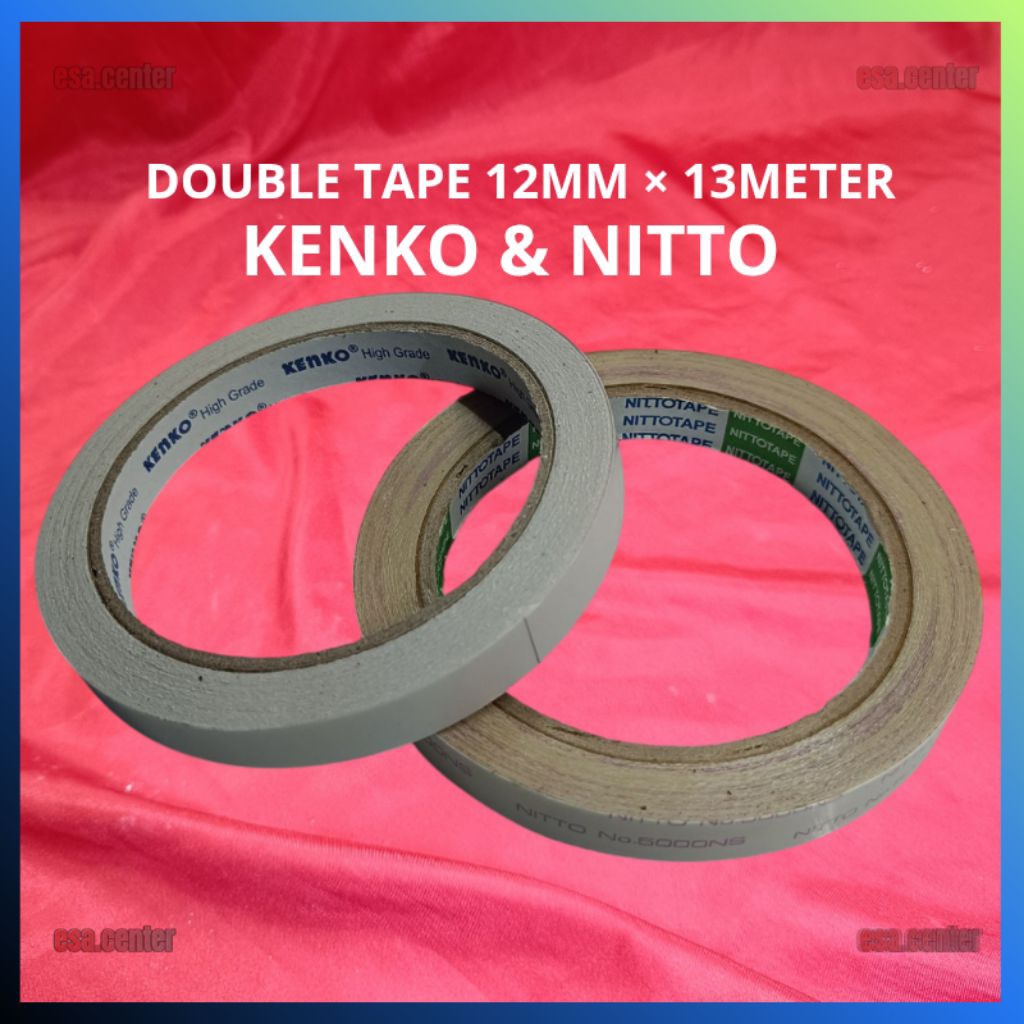 

Double Tape KENKO NITTO Perekat Dua 2 Sisi 12 mm x 13 meter Dobel Tip 12mm 13m